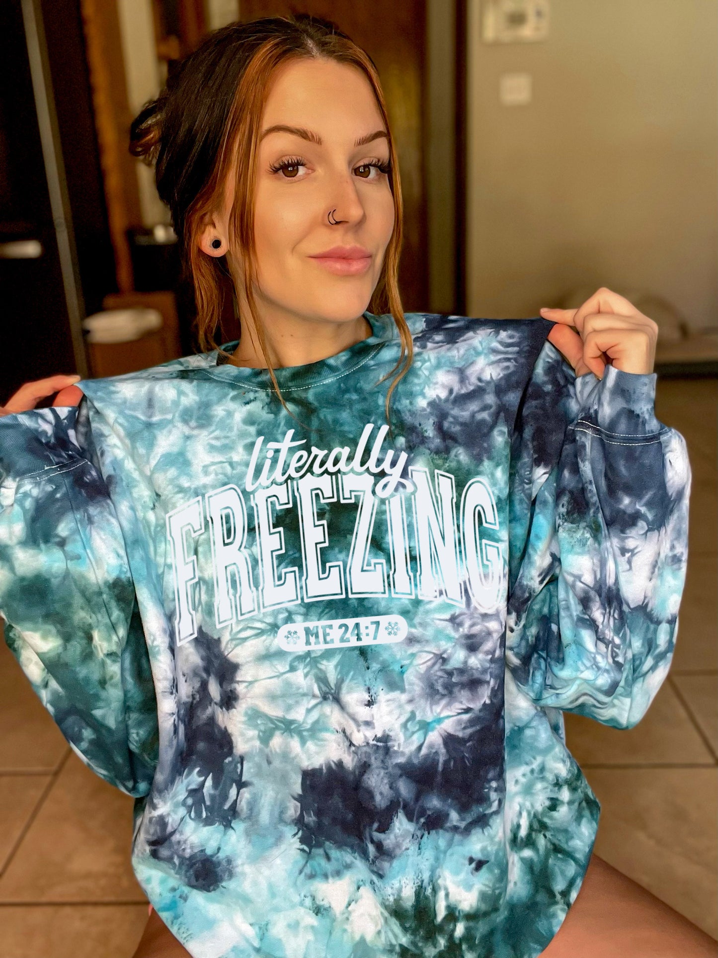 Winter wonderland literally freezing crewneck