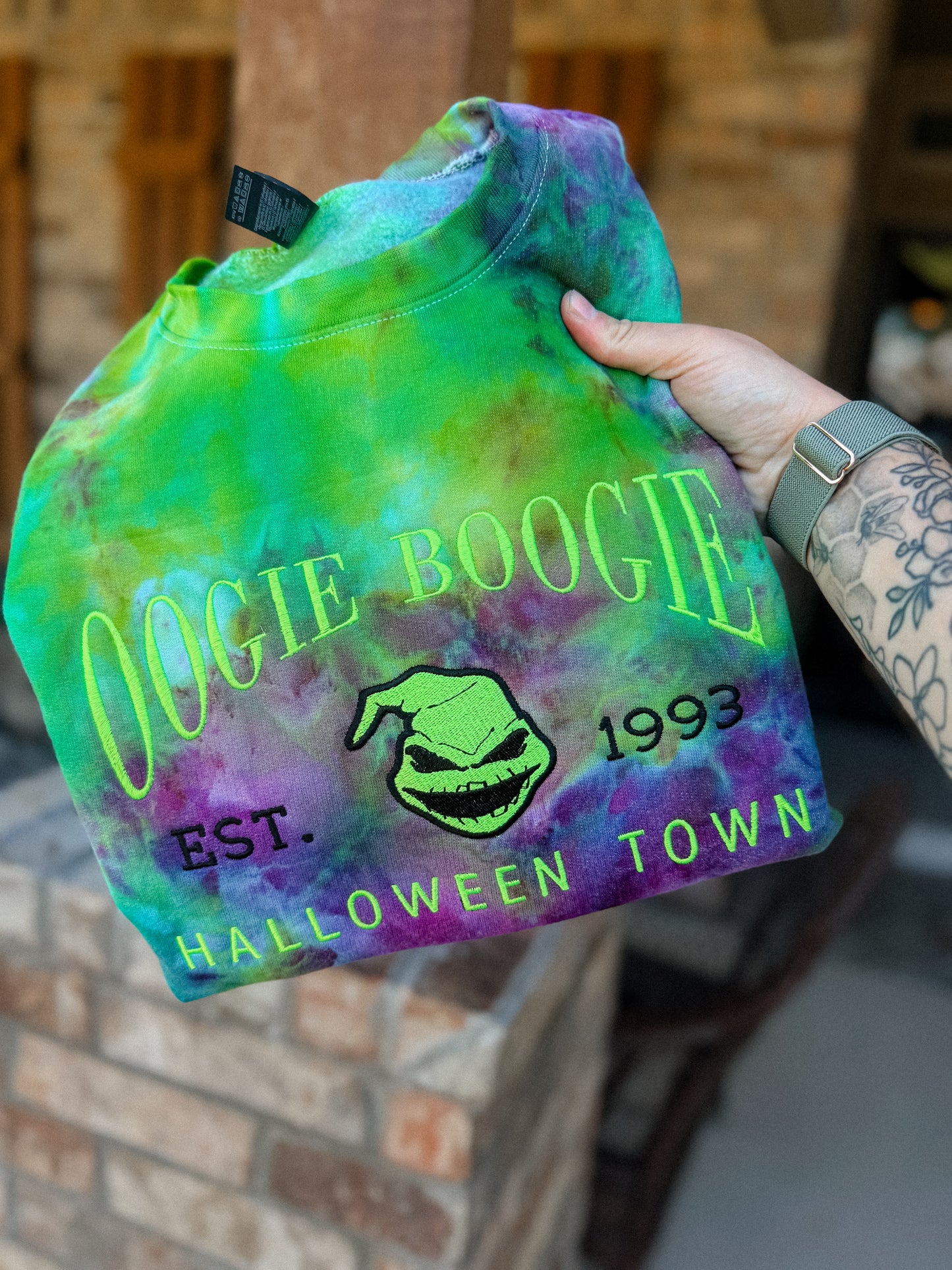 Boogie crewneck tie dye and embroidery