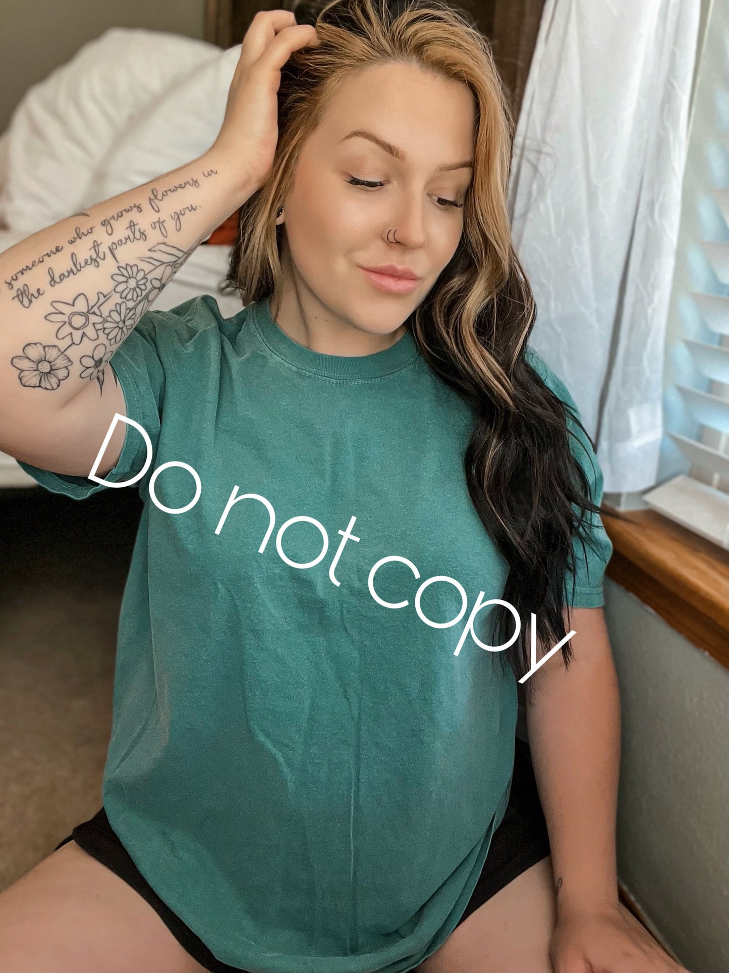 Comfort colors blue spruce mock-up