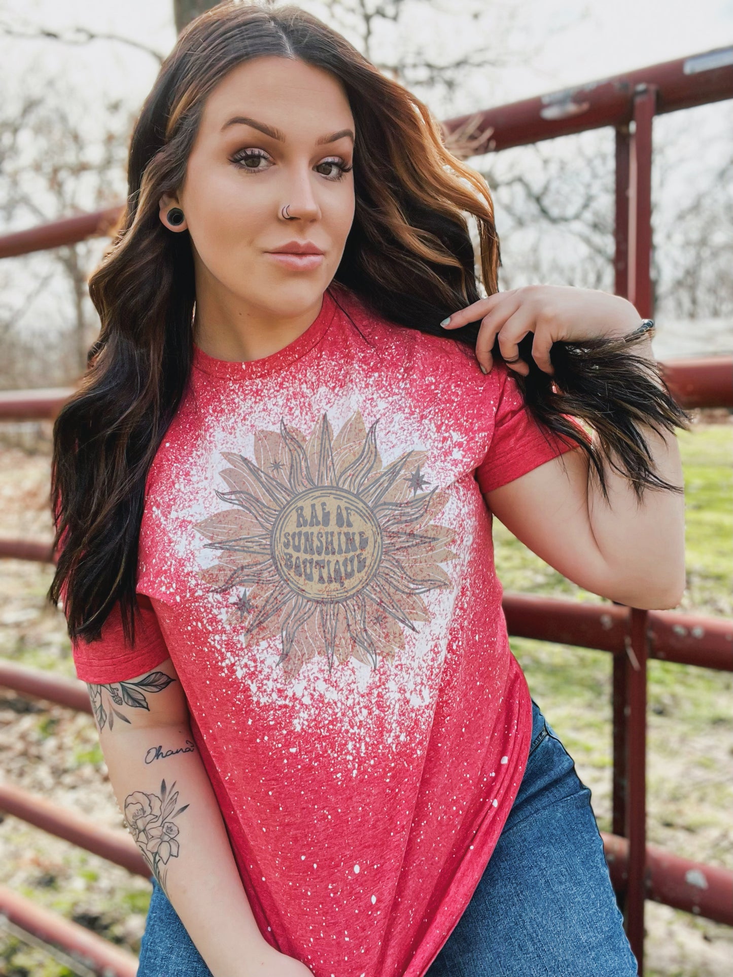 Heather red Gildan mock-up