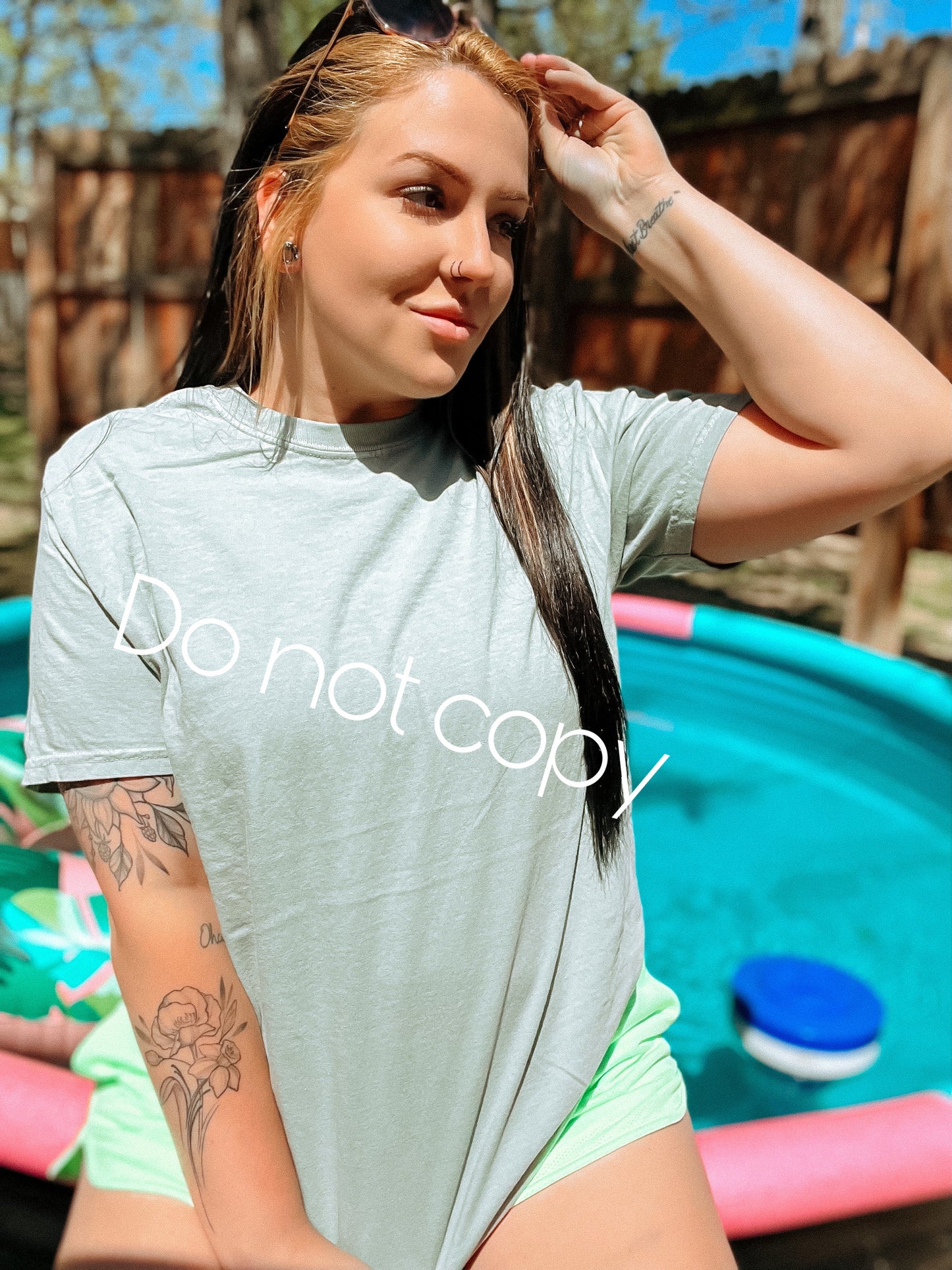Comfort colors bay mock-up
