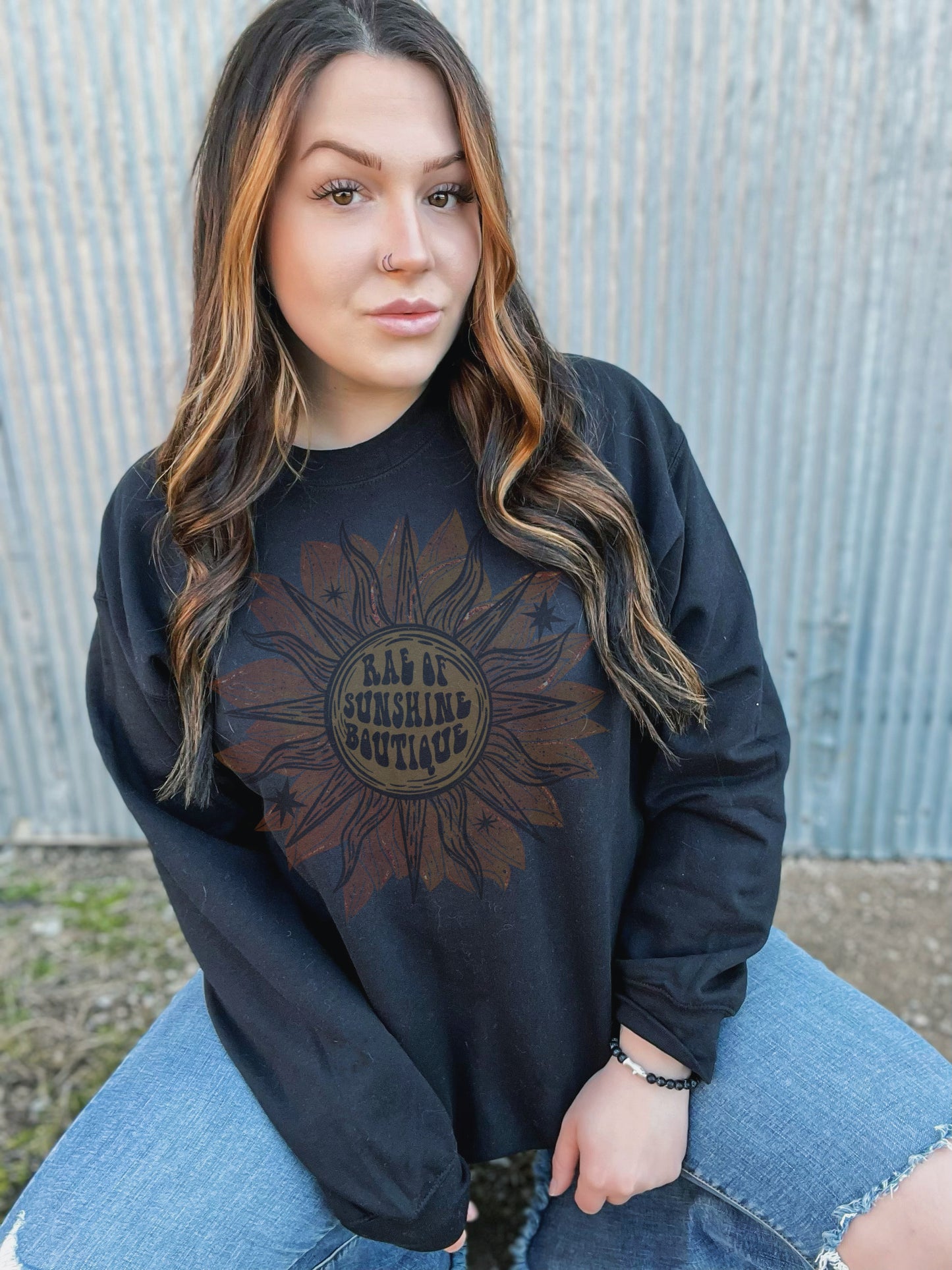 Black sweatshirt mock-up