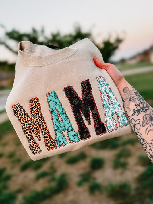 Mama western crewneck