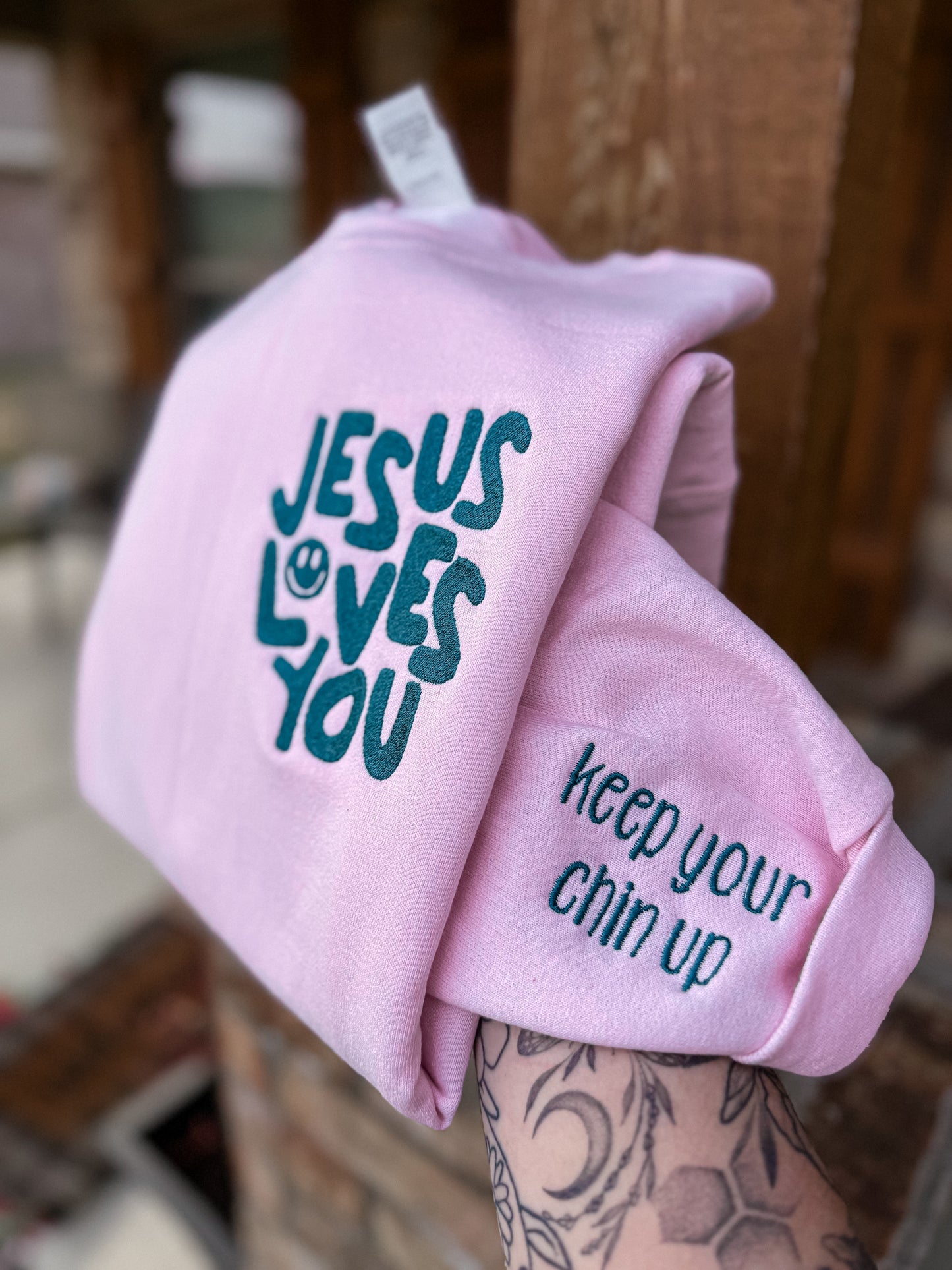 Jesus loves you crewneck