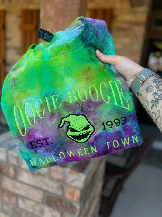 Boogie crewneck tie dye and embroidery
