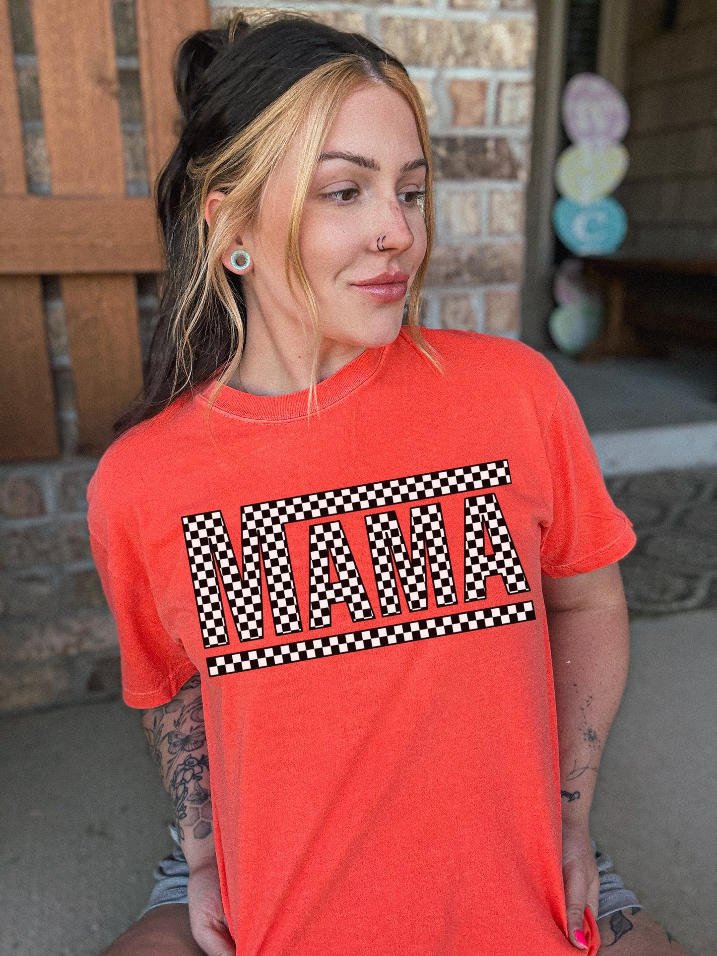 Mama checkered