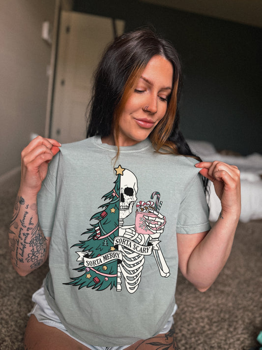Merry scary tee