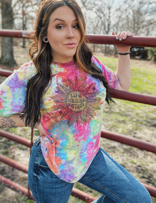 Spring tie dye mock-up