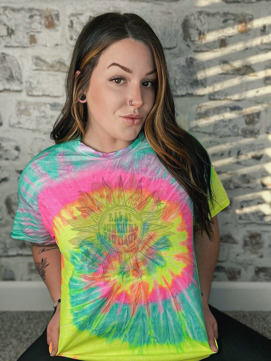 Pastel tie dye mock-up